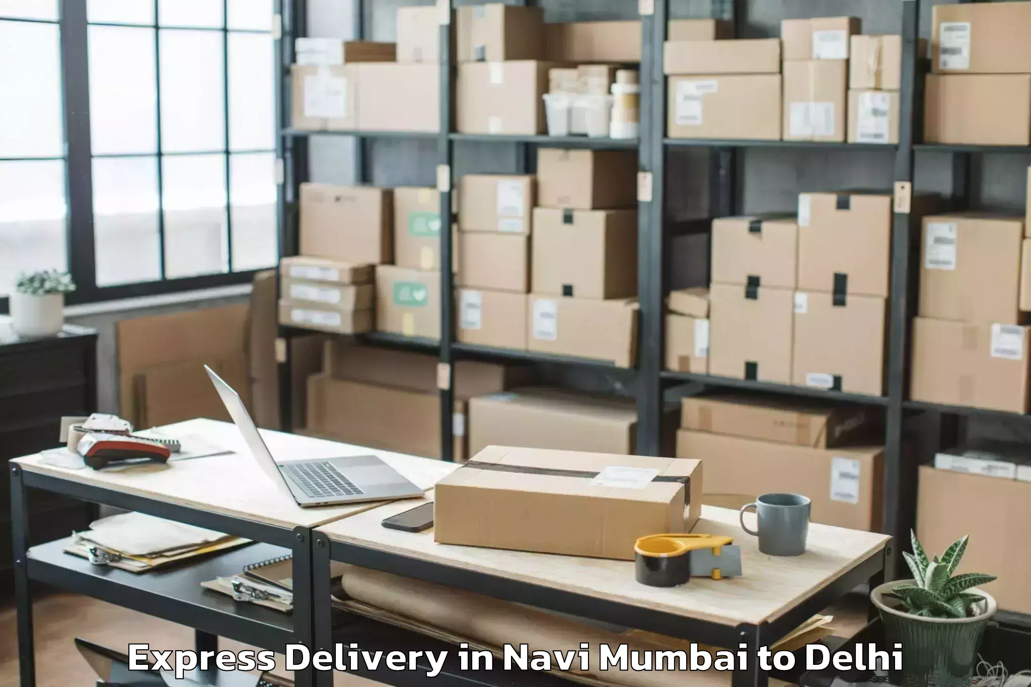 Professional Navi Mumbai to University Of Delhi Express Delivery